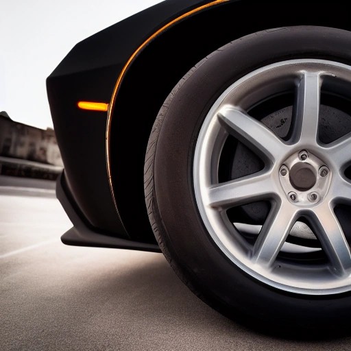 A matte black widebody Dodge wheel fitted with a protective rim guard.